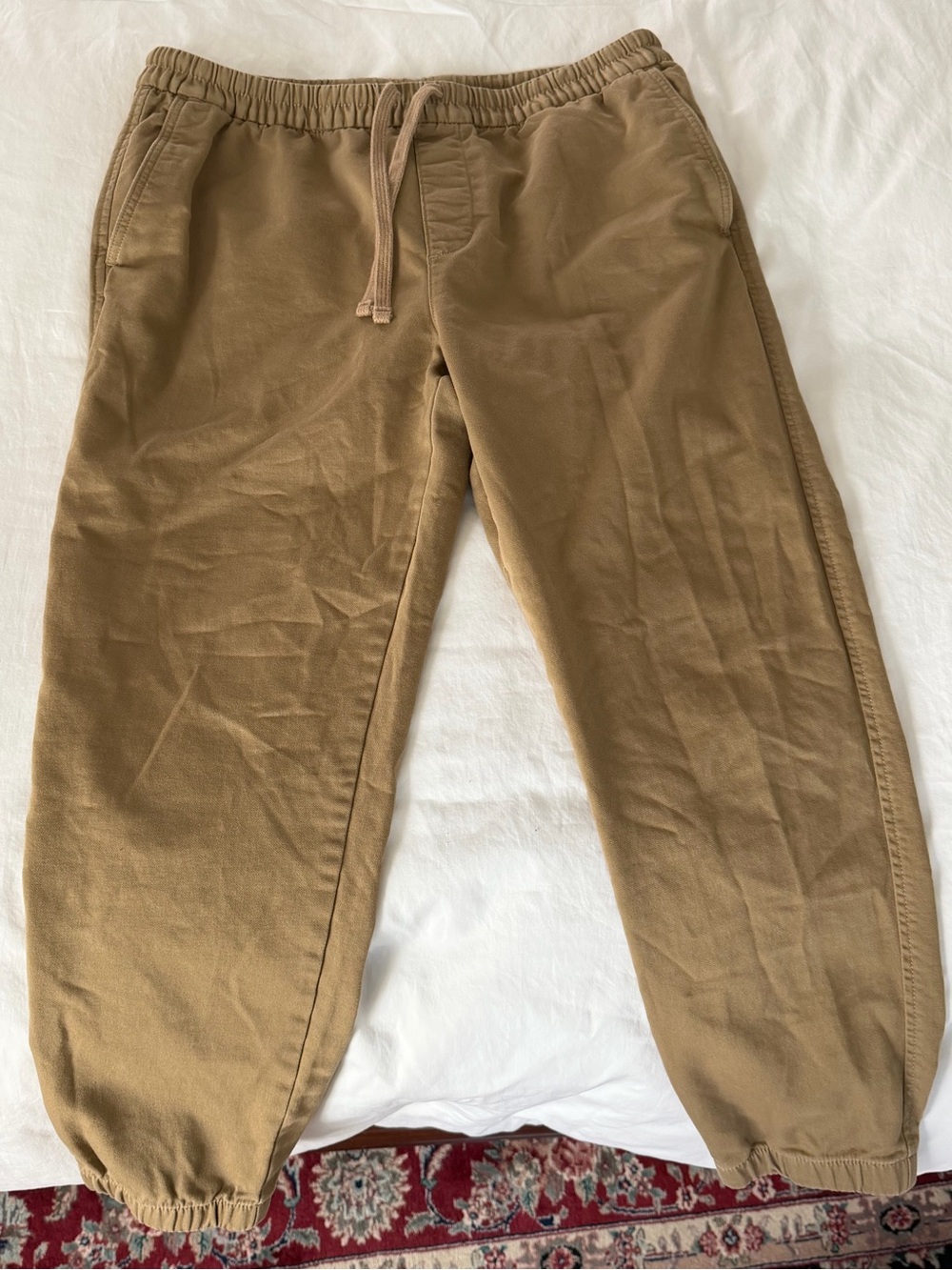 Banana Republic Men’s Tan Drawstring Chinos